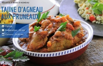 Tajine d'agneau aux pruneaux